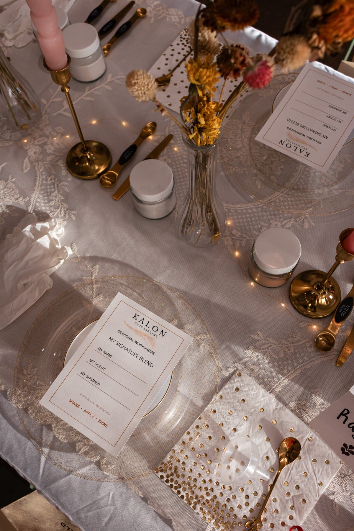 10/10 Shimmer Body Oil Making Workshop "AUTUMN AFTERGLOW—FLOWER IN FLOUR